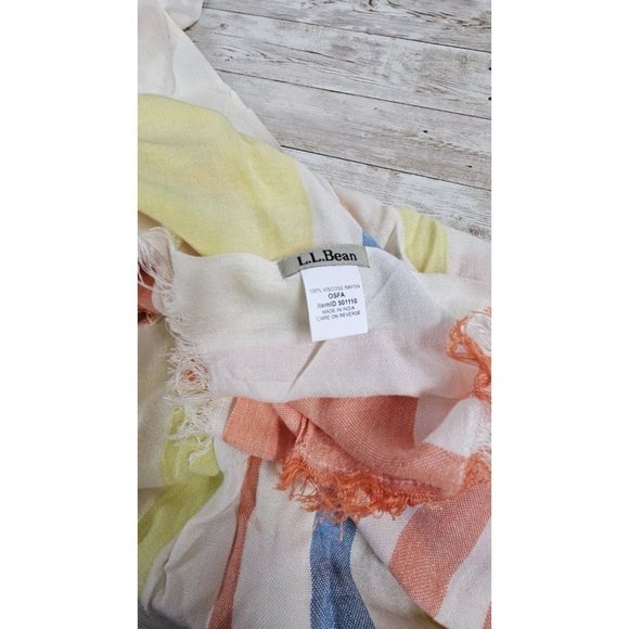 NEW L.L.BEAN Women's Sunwashed Square Scarf - Picture 4 of 4